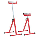 2-Pack Folding Roller Stands Portable Outfeed Supports with Adjustable Height by LJGDeals
