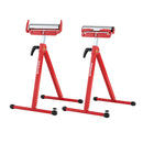 2-Pack Folding Roller Stands Portable Outfeed Supports with Adjustable Height by DirectDeals