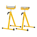 2-Pack Folding Roller Stands Portable Outfeed Supports with Adjustable Height by LJGDeals