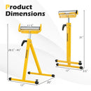 2-Pack Folding Roller Stands Portable Outfeed Supports with Adjustable Height by LJGDeals