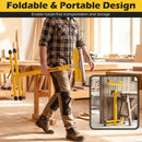 2-Pack Folding Roller Stands Portable Outfeed Supports with Adjustable Height by LJGDeals