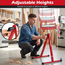 2-Pack Folding Roller Stands Portable Outfeed Supports with Adjustable Height by LJGDeals