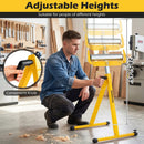 2-Pack Folding Roller Stands Portable Outfeed Supports with Adjustable Height by LJGDeals