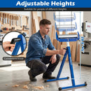 2-Pack Folding Roller Stands Portable Outfeed Supports with Adjustable Height by LJGDeals
