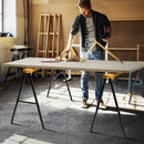 2 Pack Heavy Duty Sawhorse with Steel Folding Legs by LJGDeals