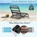 2 Pack Low Folding Beach Chairs for Adults with Cushion-Blue by LJGDeals