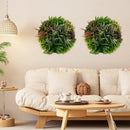 2 Pack Square Framed Artificial Foliage Wall Art by LJGDeals