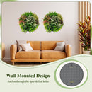 2 Pack Square Framed Artificial Foliage Wall Art by LJGDeals