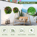 2 Pack Square Framed Artificial Foliage Wall Art