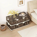 2 Pack Stackable Storage Containers Rolling Plastic Storage Bins by LJGDeals