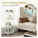 2 Packs 4-Tier Detachable Slim Storage Cart with Drainage Holes for Small Space-White by LJGDeals