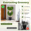 2 Pieces Bear Topiary Trees with Pots Sun-resistant Bear by LJGDeals