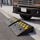 2 Pcs Driveway Threshold Ramps with 5/6 Inch Rise for Medium Trucks by LJGDeals
