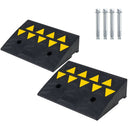 2 Pcs Driveway Threshold Ramps with 5/6 Inch Rise for Medium Trucks by LJGDeals