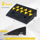 2 Pcs Driveway Threshold Ramps with 5/6 Inch Rise for Medium Trucks by LJGDeals