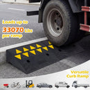 2 Pcs Driveway Threshold Ramps with 5/6 Inch Rise for Medium Trucks by LJGDeals