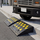 2 Pcs Driveway Threshold Ramps with 5/6 Inch Rise for Medium Trucks by LJGDeals
