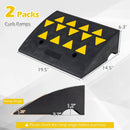 2 Pcs Driveway Threshold Ramps with 5/6 Inch Rise for Medium Trucks by LJGDeals