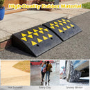 2 Pcs Driveway Threshold Ramps with 5/6 Inch Rise for Medium Trucks by DirectDeals