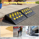 2 Pcs Driveway Threshold Ramps with 5/6 Inch Rise for Medium Trucks by LJGDeals