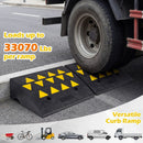 2 Pcs Driveway Threshold Ramps with 5/6 Inch Rise for Medium Trucks by LJGDeals