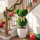 2 Pieces Teddy Bear Topiary Trees Sun by DirectDeals