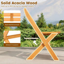 2-Person Acacia Wood Patio Garden Bench with 800 lbs Capacity by LJGDeals