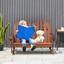 2 Person Adirondack Rocking Chair with Slatted seat by LJGDeals