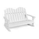 2 Person Adirondack Rocking Chair with Slatted seat by LJGDeals