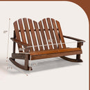 2 Person Adirondack Rocking Chair with Slatted seat by LJGDeals