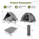 2-Person Camping Cot Tent Foldable Off-Ground Camping Combo for Adults by LJGDeals