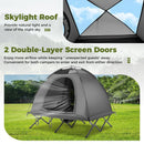 2-Person Camping Cot Tent Foldable Off-Ground Camping Combo for Adults by LJGDeals