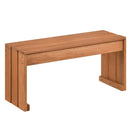 2-Person Outdoor Garden Bench with Solid Wooden Frame for Backyard by LJGDeals