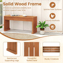 2-Person Outdoor Garden Bench with Solid Wooden Frame for Backyard by DirectDeals