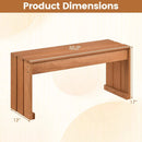 2-Person Outdoor Garden Bench with Solid Wooden Frame for Backyard by LJGDeals