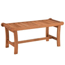 2-Person Outdoor Wood Bench with Slatted Seat - Set of 2 by LJGDeals