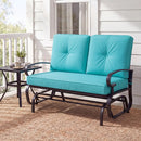 2-Seat Outdoor Swing Glider Chair with Cushions by LJGDeals