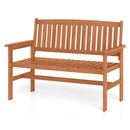2-Person Patio Loveseat with Slatted Backrest and Comfortable Armrests by LJGDeals