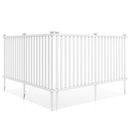 2 Piece 80 x 51 Inch Vinyl Picket Fence for Garden by DirectDeals