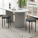 Bar Stools Set of 4 Upholstered Kitchen Stools with Foot Pads by LJGDeals