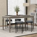 Bar Stools Set of 4 Upholstered Kitchen Stools with Foot Pads by LJGDeals