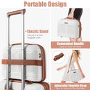 2-Piece Luggage Set 20 Inch Carry-on Suitcase and 14 Inch Cosmetic Case