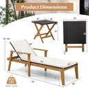 2 Piece Outdoor Chaise Lounge Chair Set Rattan Patio Chaise with Armrests by DirectDeals