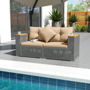 2-Piece Patio Corner Sofa Set with Thick Cushions by LJGDeals