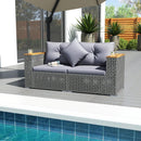 2-Piece Patio Corner Sofa Set with Thick Cushions by LJGDeals