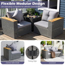 2-Piece Patio Corner Sofa Set with Thick Cushions by LJGDeals