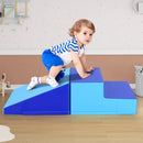 2-Piece Step and Slide Climber for Infants and Toddlers Baby Soft Play Set by LJGDeals