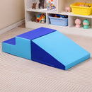 2-Piece Step and Slide Climber for Infants and Toddlers Baby Soft Play Set