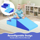 2-Piece Step and Slide Climber for Infants and Toddlers Baby Soft Play Set by LJGDeals