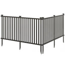 2 Piece 80 x 51 Inch Vinyl Picket Fence for Garden by LJGDeals